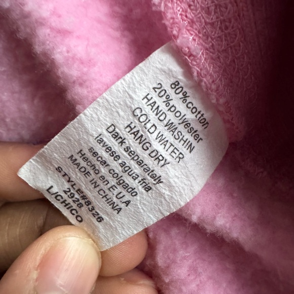 Pink vintage y2k hoodie - Picture 4 of 8